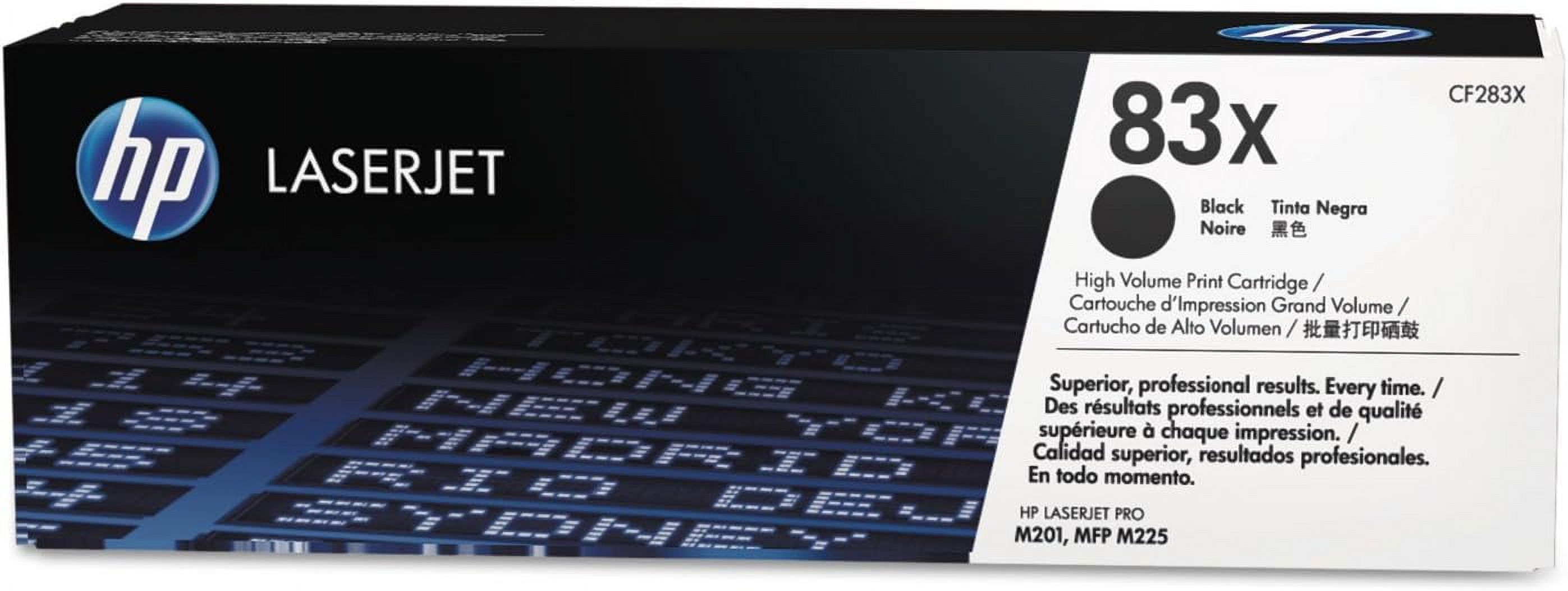 83X Black Highyield Toner Cartridge Works with HP LaserJet Pro M201