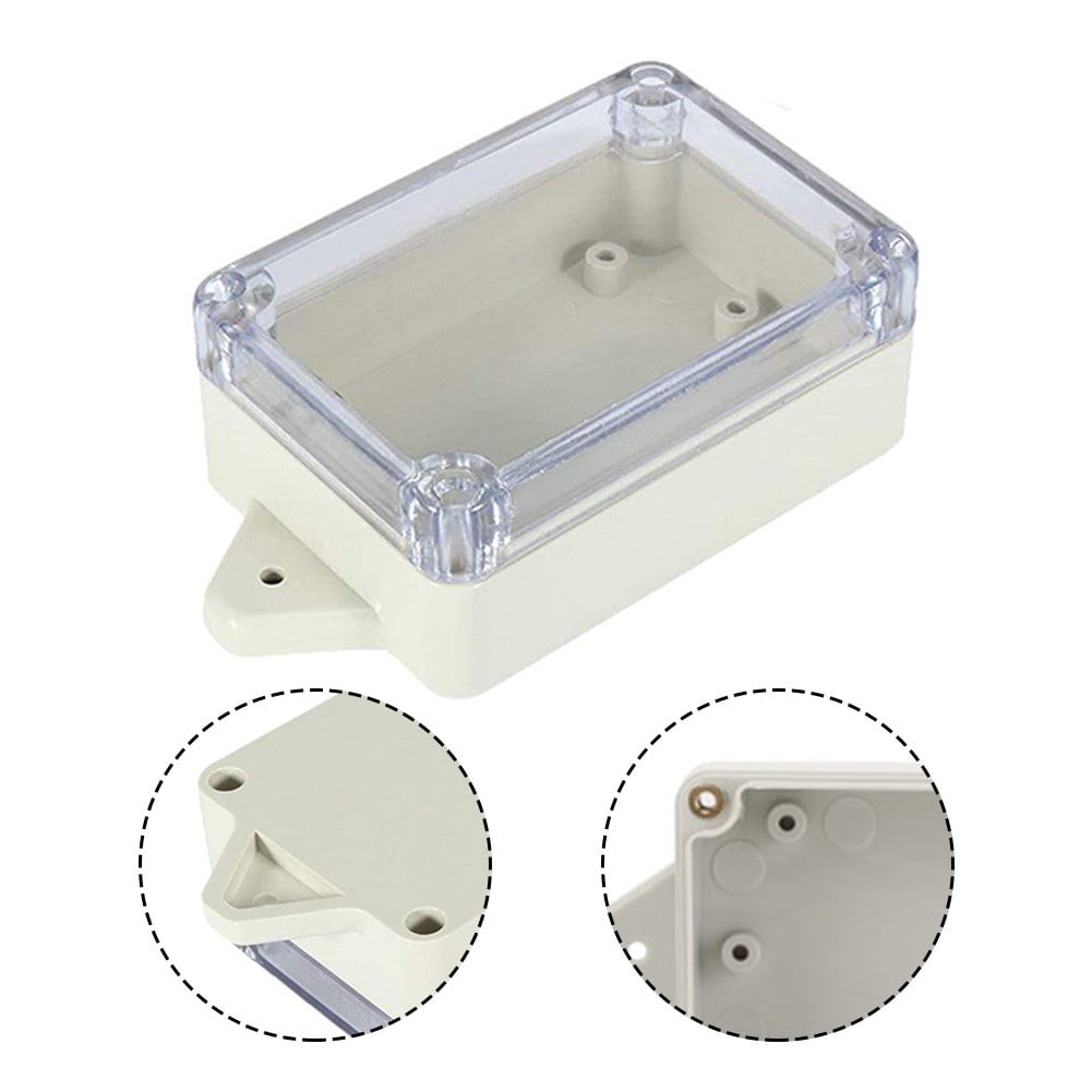 83X58X33Mm Abs Waterproof Junction Box With Clear Cover For Easy Observation