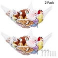 thumbnail image 1 of 83in Toy Hammock 1 in Mesh Plush Animals Triangle Net Stuffed Toys Organizer Gift for Children(2Pack,White), 1 of 6