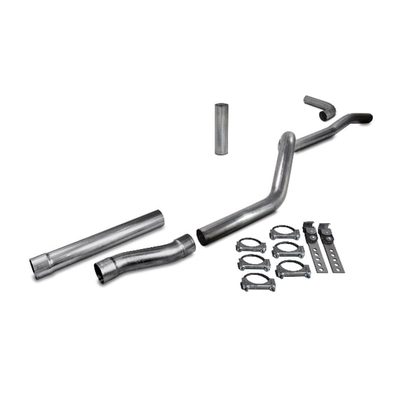 84-01 Jeep Cherokee XJ 4.0L 2.5" Aluminized Exhaust Kit Straight Pipe Side Exit