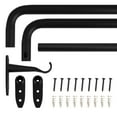 thumbnail image 1 of 3/4" Drapery Core Curtain Rod_Matte Black 84"-120", 1 of 5