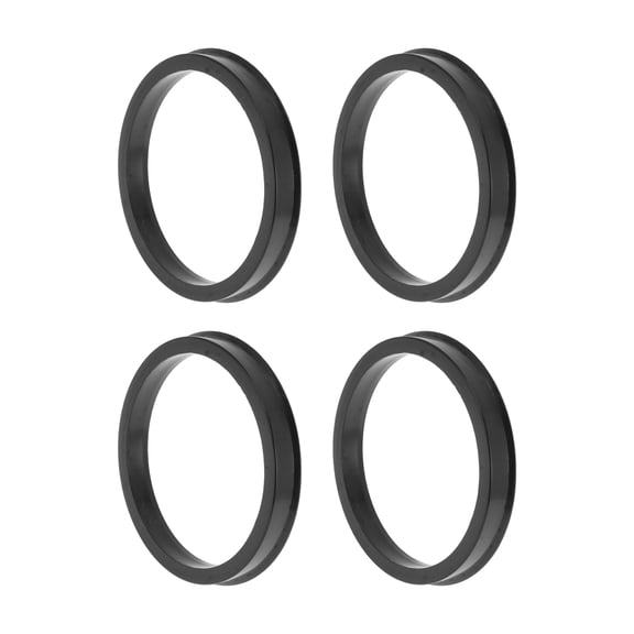84.1mm to 72.6mm Car Wheel Hub Centric Rings Black Polycarbonate Wheels Center Shaft Shock Absorbing Hubrings 4 Pcs