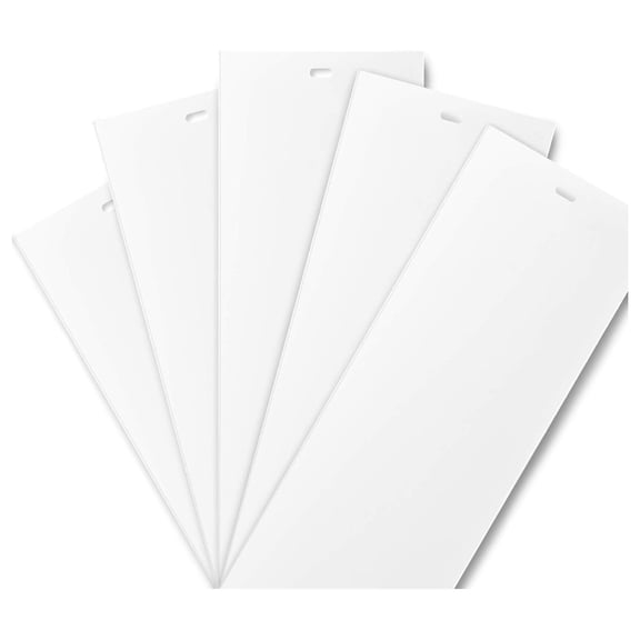 84.5" White Vertical Blind Replacement Business Large Window Long (5 Qty)