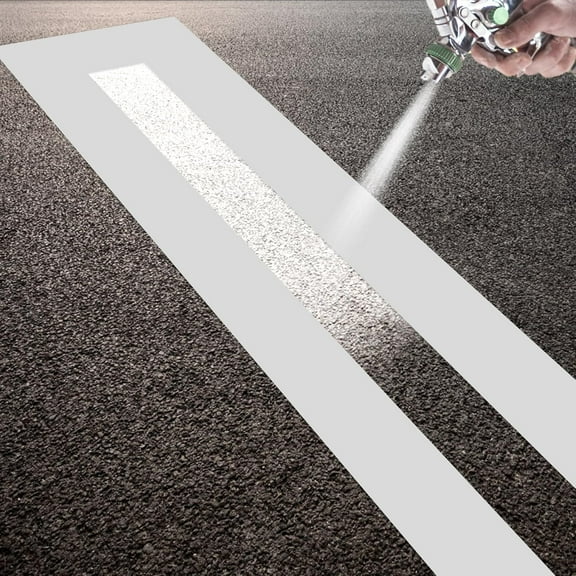 84.6 * 4 In Parking Lot Line Stencil,Foldable Reusable Pavement Marker Straight Line Stencil,Marking Tool Precise Striper,for Painting Parking Lot