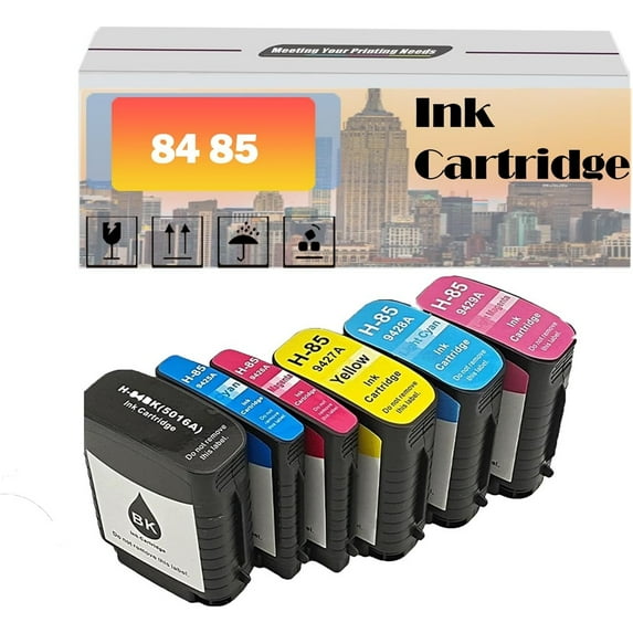 84 85 Ink Cartridges Compatible for HP Designjet 30 90r 130 Printers