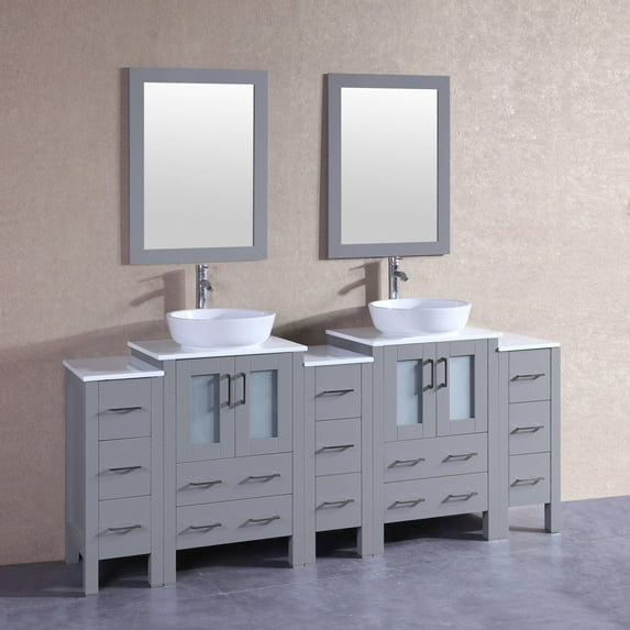 84" Bosconi AGR224S3S Double Vanity