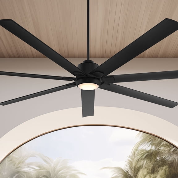 84" Casa Vieja Airbender Ultra Airflow Matte Black LED Ceiling Fan