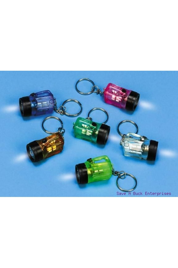 84 FLASHLIGHT BULB - mini key chains party favors - wholesale lot