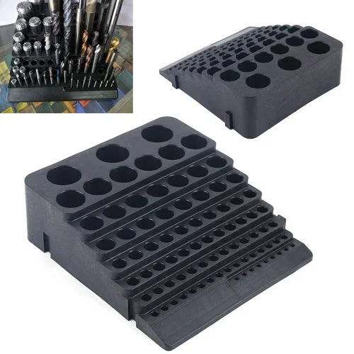 84 Hole Tool Storage Box Milling Cutter Cnc Accessories Placement Rack Organizer