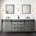thumbnail image 1 of 84 In. W X 22 D Ash Grey Double Bath Vanity With White Quartz Countertop - Solid Wood Frame, Soft Close Operation, Scratch And Stain Countertop, Copious Storage Two Inner Cabinets, Six Drawers Open, 1 of 3