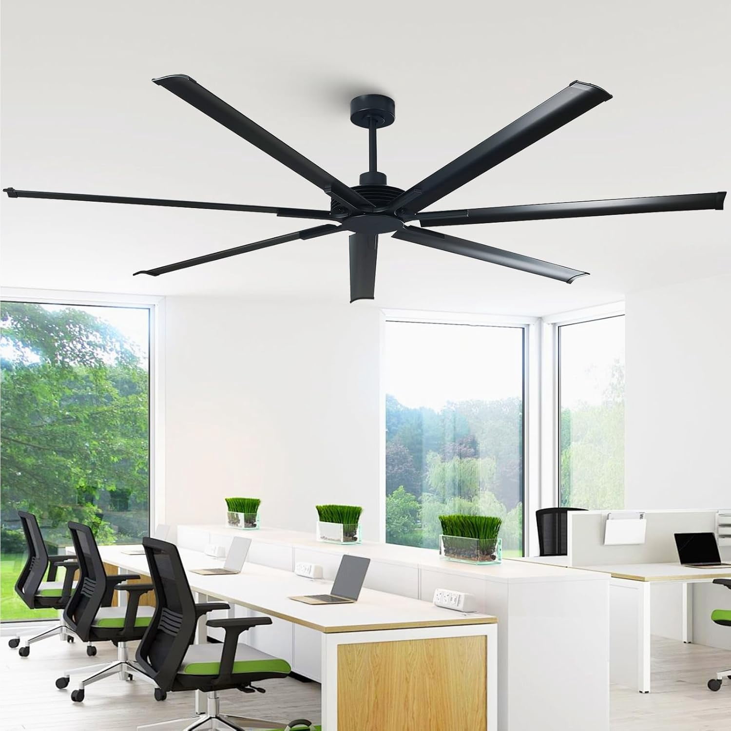 Black Industrial Ceiling Fan