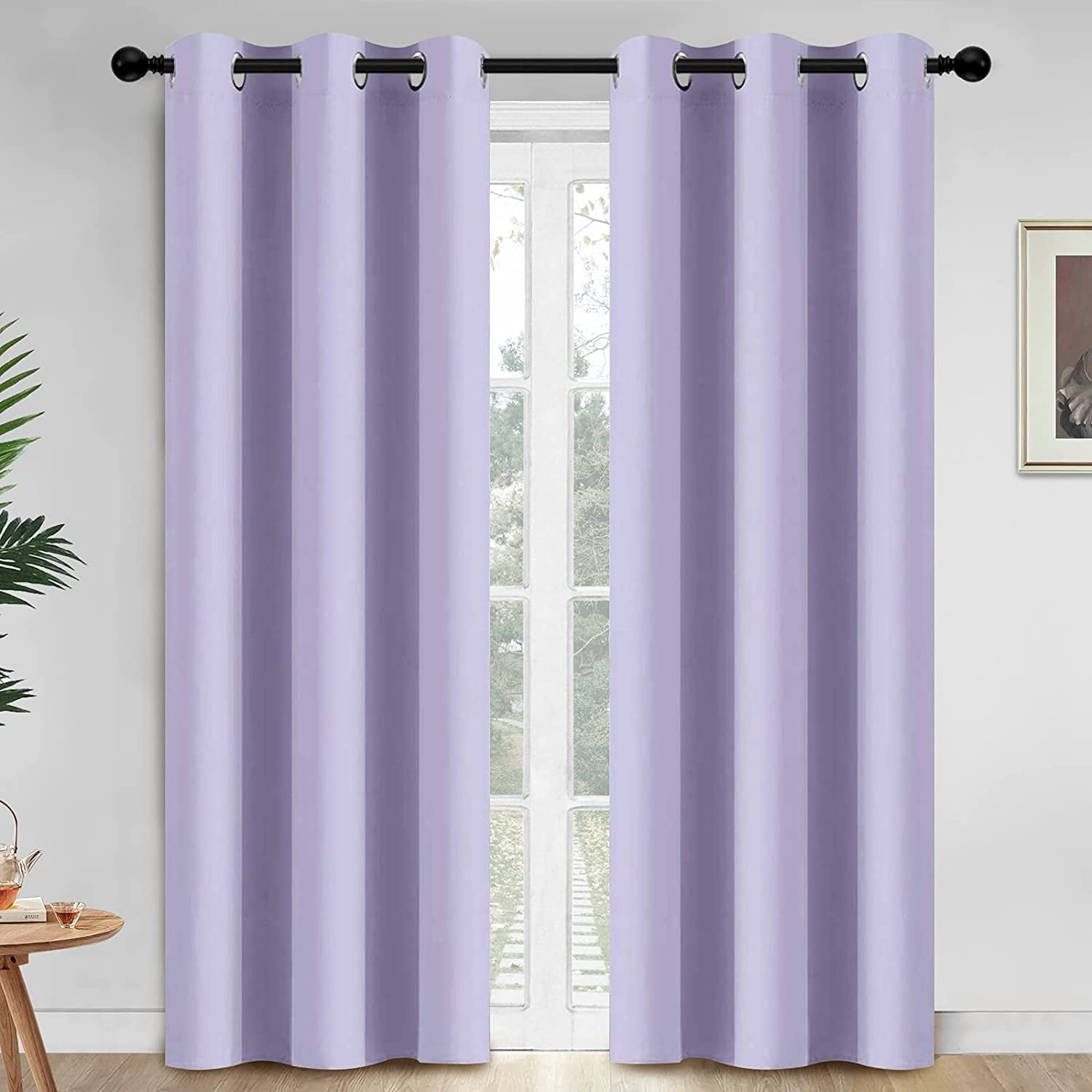 84 Inch Length Blackout Curtains for Bedroom, Thermal Insulated Room