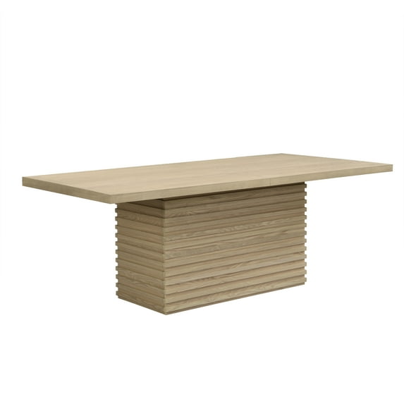 84-Inch Light Natural Rectangular Coad Dining Table