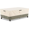 thumbnail image 1 of 84 Inch Rectangular/Oval Patio Table Cover,Heavy Duty Waterproof Outdoor Table Cover Winter, Patio Furniture Covers, Beige, 1 of 7