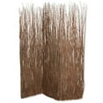 thumbnail image 1 of 84 Inches Tall 3 Panel Foldable Screen with Willow Branches, Brown, 1 of 2