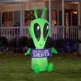 thumbnail image 1 of 84" Inflatable Halloween Alien with Sign, 1 of 3
