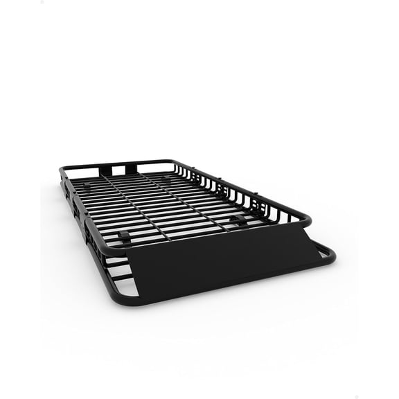 84 Inx39 In Roof Cargo Basket 200 lb Rooftop Carrier with Extension Crossbar Mount for SUV Truck RV Black