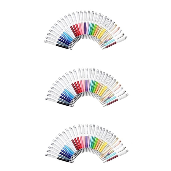 84 PACK Colorful Empty Tube Floating DIY Pens,Building Your Favorite Liquid Sand Pens Supplies for Many Occasions,84 x Empty pipe pen,random colors