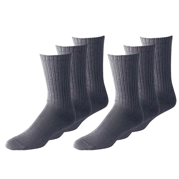 84 Pairs Mens Athletic Crew Socks Crew Cut Bulk Lot Any Shoe Size Black White Grey