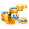 thumbnail image 1 of 80 Pcs Pirate Kid's Birthday Candy Party Favors Chocolate Coins with Gold Foil, 1 of 4