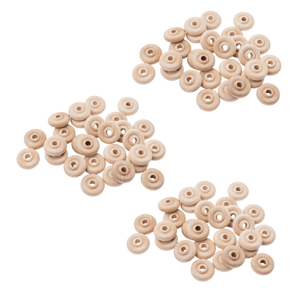 84 Presanded Wooden Wheels - For DIY Model Car Crafts
