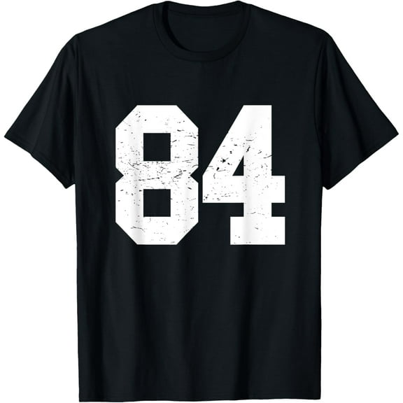 #84 Sports Fan Player T Shirt Number 84 Game Winner Lucky T-Shirt