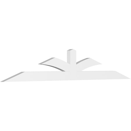84"W x 14"H x 2"D x 4"F, 4/12 Pitch, Richland Architectural Grade PVC Gable Bracket