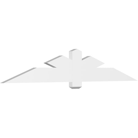 84"W x 14"H x 2"D x 6"F, 4/12 Pitch, Kennewick Architectural Grade PVC Gable Bracket