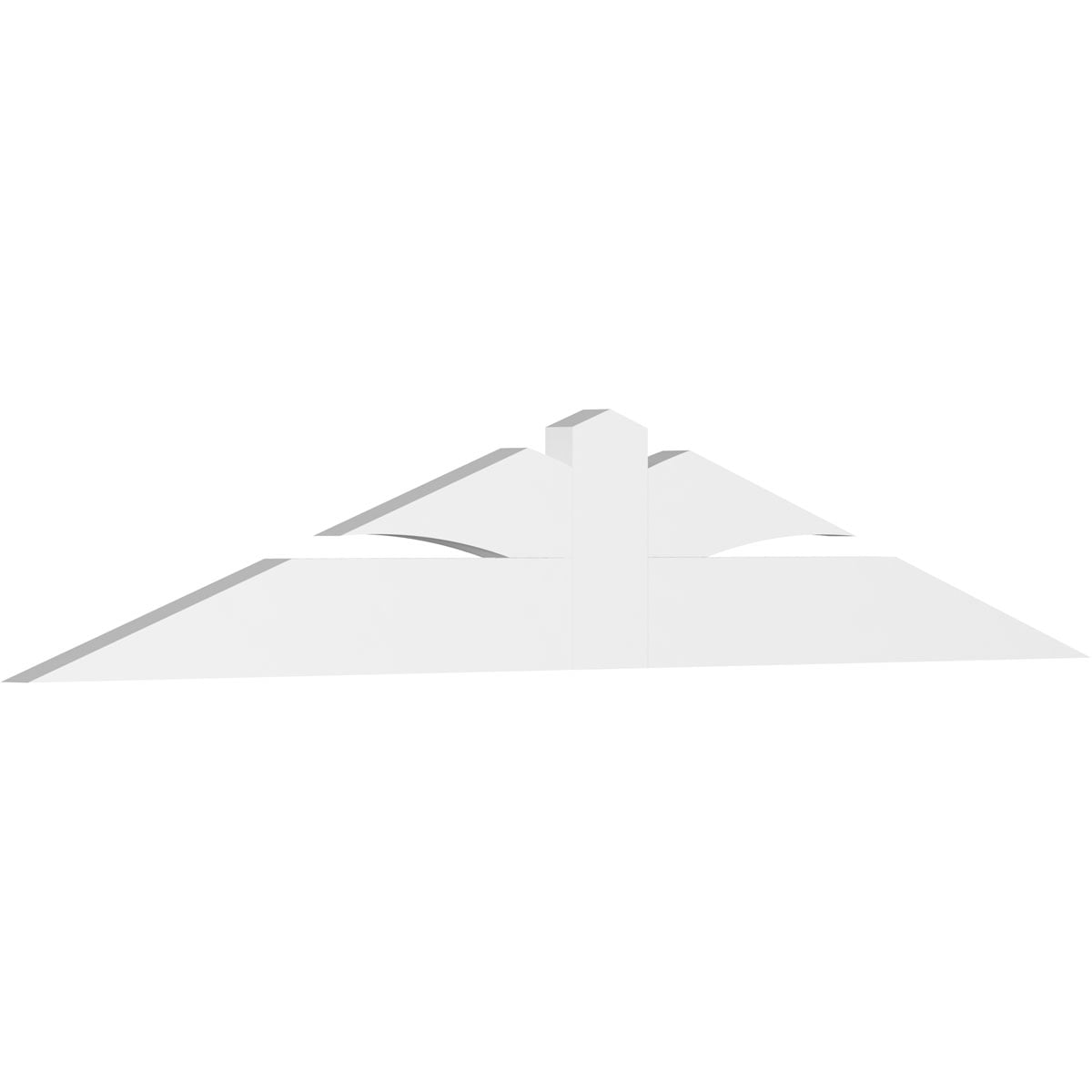 84"W x 14"H x 2"D x 6"F, 4/12 Pitch, Richland Architectural Grade PVC Gable Bracket