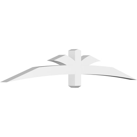 84"W x 14"H x 4"D x 4"F, 4/12 Pitch, Davenport Architectural Grade PVC Gable Bracket