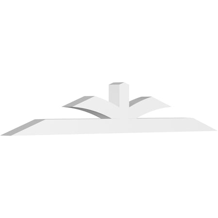 84"W x 14"H x 4"D x 4"F, 4/12 Pitch, Richland Architectural Grade PVC Gable Bracket