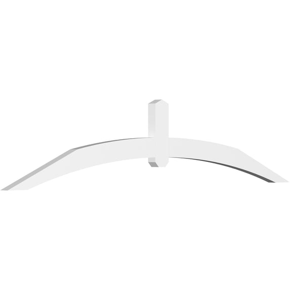 84"W x 17 1/2"H x 2"D x 4"F, 5/12 Pitch, Archdale Architectural Grade PVC Gable Bracket
