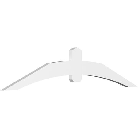 84"W x 17 1/2"H x 2"D x 6"F, 5/12 Pitch, Archdale Architectural Grade PVC Gable Bracket