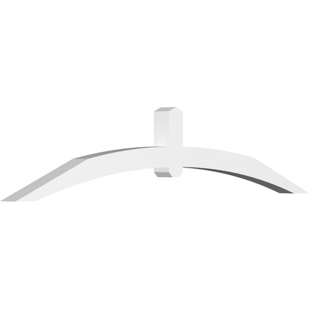 84"W x 17 1/2"H x 4"D x 4"F, 5/12 Pitch, Archdale Architectural Grade PVC Gable Bracket