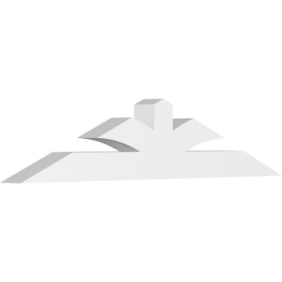 84"W x 17 1/2"H x 6"D x 6"F, 5/12 Pitch, Richland Architectural Grade PVC Gable Bracket