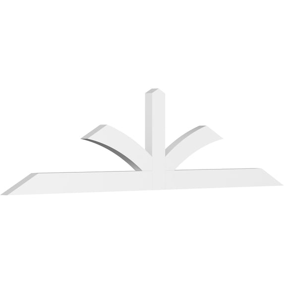 84"W x 21"H x 2"D x 4"F, 6/12 Pitch, Richland Architectural Grade PVC Gable Bracket