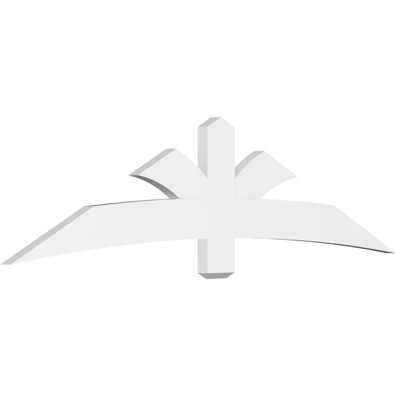 84"W x 21"H x 2"D x 6"F, 6/12 Pitch, Davenport Architectural Grade PVC Gable Bracket