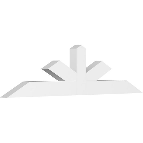 84"W x 21"H x 4"D x 6"F, 6/12 Pitch, Saratoga Architectural Grade PVC Gable Bracket