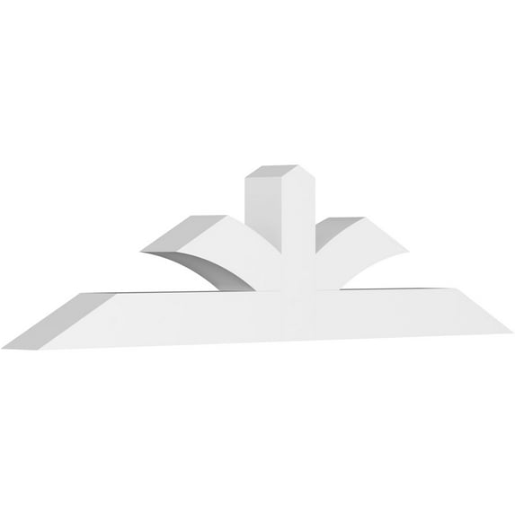 84"W x 21"H x 6"D x 6"F, 6/12 Pitch, Richland Architectural Grade PVC Gable Bracket