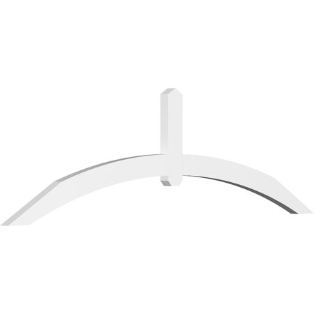 84"W x 24 1/2"H x 2"D x 4"F, 7/12 Pitch, Archdale Architectural Grade PVC Gable Bracket