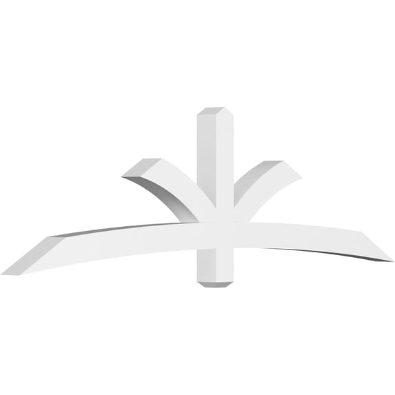 84"W x 24 1/2"H x 4"D x 4"F, 7/12 Pitch, Davenport Architectural Grade PVC Gable Bracket