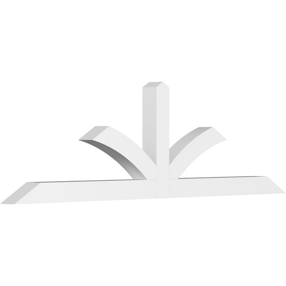 84"W x 24 1/2"H x 4"D x 4"F, 7/12 Pitch, Richland Architectural Grade PVC Gable Bracket