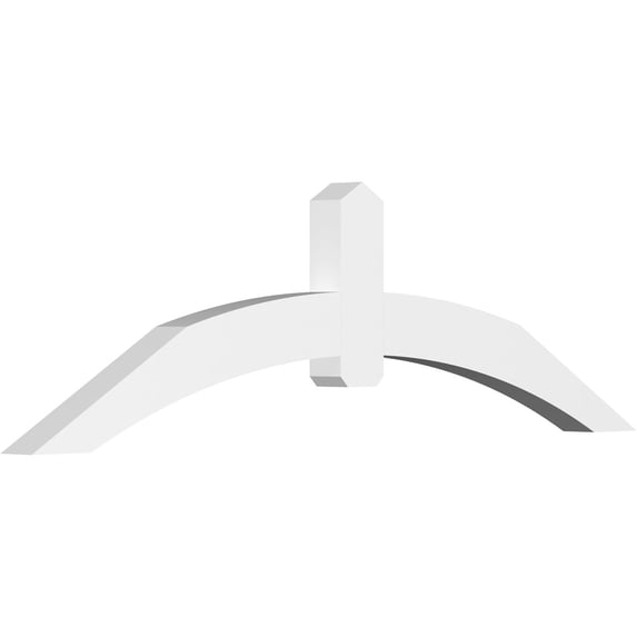 84"W x 24 1/2"H x 4"D x 6"F, 7/12 Pitch, Archdale Architectural Grade PVC Gable Bracket