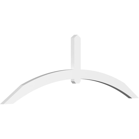 84"W x 28"H x 2"D x 4"F, 8/12 Pitch, Archdale Architectural Grade PVC Gable Bracket