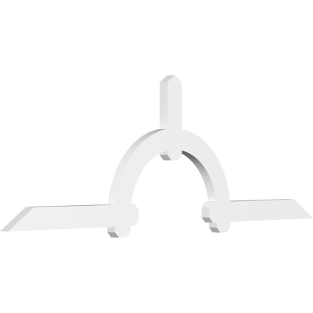 84"W x 28"H x 2"D x 4"F, 8/12 Pitch, Ericson Architectural Grade PVC Gable Bracket