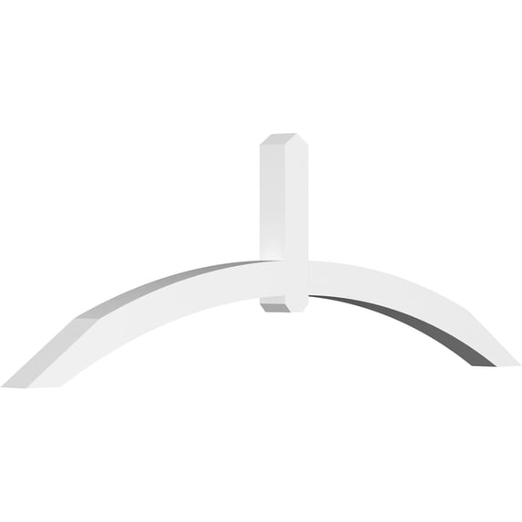 84"W x 28"H x 4"D x 4"F, 8/12 Pitch, Archdale Architectural Grade PVC Gable Bracket