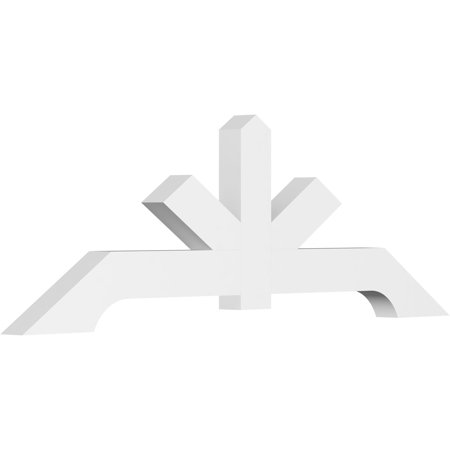 84"W x 28"H x 4"D x 6"F, 8/12 Pitch, Vanguard Architectural Grade PVC Gable Bracket