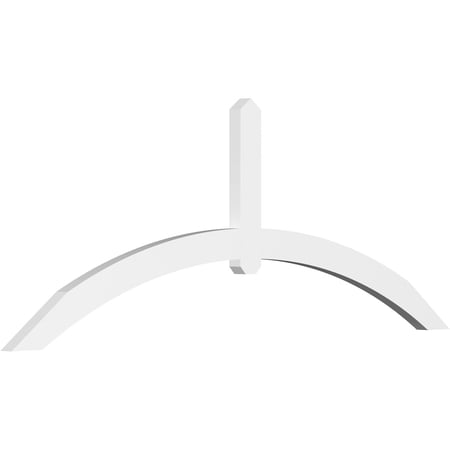 84"W x 31 1/2"H x 2"D x 4"F, 9/12 Pitch, Archdale Architectural Grade PVC Gable Bracket