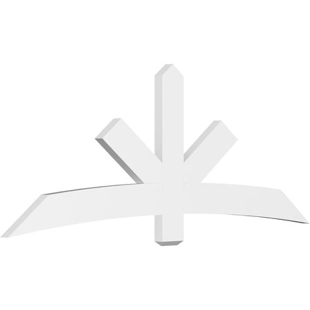 84"W x 31 1/2"H x 2"D x 6"F, 9/12 Pitch, Alberta Architectural Grade PVC Gable Bracket