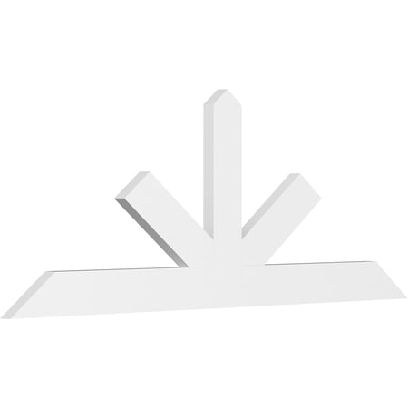 84"W x 31 1/2"H x 2"D x 6"F, 9/12 Pitch, Saratoga Architectural Grade PVC Gable Bracket
